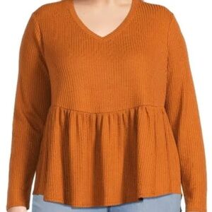 Terra & Sky Peplum Top